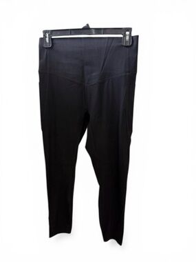 Black High-Waist Active Leggings With Side Pockets